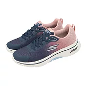 Skechers 休閒鞋 Go Walk Arch Fit 2.0 女鞋 藍 粉紅 緩震 回彈 懶人鞋  125333NVPK