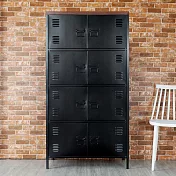 Homelike 喜家居工業風鋼製八門置物櫃(2548)