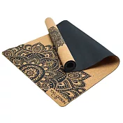 【Yoga Design Lab】Cork Travel Mat 軟木旅行瑜珈墊 1.5mm – Mandala Black