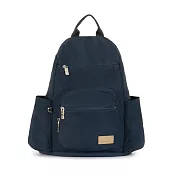 J II 後背包-幻漾防盜尼龍後背包(大款)-6111-2 深藍色