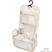 【HAPPY TRAVEL】吊掛式盥洗收納包(二色可選)  燕麥奶