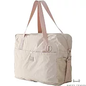【HAPPY TRAVEL】3 WAY輕量折疊旅行袋/手提旅行袋/收納袋(二色可選) 燕麥奶