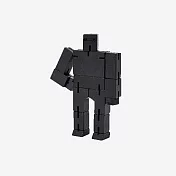 Cubebot 酷比人【經典迷你】木製變形積木機器人.益智設計玩具.療癒小物推薦.生日禮物.兒童禮物推薦 沉穩黑