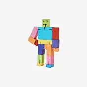 Cubebot 酷比人【經典迷你】木製變形積木機器人.益智設計玩具.療癒小物推薦.兒童禮物推薦 酷炫彩