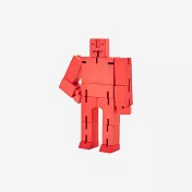 Cubebot 酷比人【經典迷你】木製變形積木機器人.益智設計玩具.療癒小物推薦.兒童禮物推薦 熱情紅