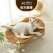 【喵仙兒】涼蓆款橢圓寵物行軍床