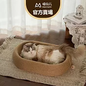 【喵仙兒】肉桂棕深凹劍麻貓睡窩
