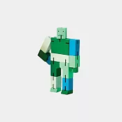 Cubebot 酷比人【漸層迷你】木製變形積木機器人．益智設計玩具．療癒小物推薦 漸層綠