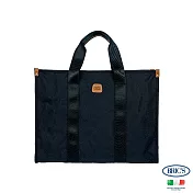 【BRIC S】 BRICS 義大利時尚 M尺寸 可手提肩背側背 歌劇院托特包 深藍色