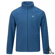 【ATUNAS 歐都納】男款經典刷毛抗風保暖外套/大尺碼A2GA2522M- M 深藍