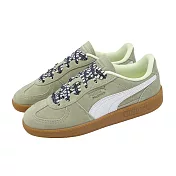 Puma 休閒鞋 Palermo Laces Wns 女鞋 綠 白 麂皮 膠底 復古 德訓鞋 404361-02