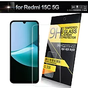 NISDA 紅米 15C 鋼化9H玻璃螢幕保護貼-非滿版 單一