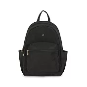 J II 後背包-沐晨壓紋防潑水後背包-6608-1 黑色