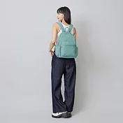 J II 後背包-沐晨壓紋防潑水後背包-6608-37  薄荷藍