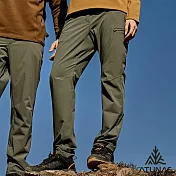 【ATUNAS 歐都納】女款CORDURA耐磨透氣彈性長褲/防潑水涼感登山褲/大尺碼A1PAGZ05W- S 深綠