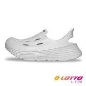 【LOTTO 義大利】 女 PUFFS 輕量洞洞鞋- 22cm 白