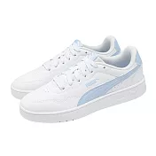Puma 休閒鞋 Court Lally 女鞋 白 藍 皮革 低筒 400367-09