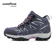 【Goodyear 固特異】登山者W3 女款動態防水戶外鞋 / GAWO52527 JP23.5 紫藍