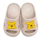 台灣製小熊維尼拖鞋 (D142-1) 男童拖鞋 童鞋 防水拖鞋 女童鞋 兒童拖鞋 中大童鞋 男童鞋 卡通童鞋 中童鞋 嬰幼鞋 室內鞋 三麗鷗童鞋 MIT童鞋 拖鞋 17cm 奶茶色小熊維尼款