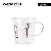 CAFEDE KONA 耐熱玻璃量杯 200ml