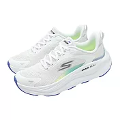 Skechers 慢跑鞋 Max Run 女鞋 白 厚底 緩衝 支撐 運動鞋 129202WMLT