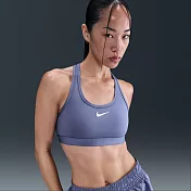 NIKE AS W NK SWSH MED SPT BRA 女運動內衣-DX6822499 XL 藍紫色