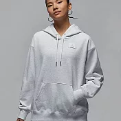 NIKE AS W J FLT FLC FT PO 24 女 連帽上衣-HJ1312051 M 灰白色