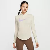 NIKE AS W NK SWIFT DF UV HZ TOP 女長袖上衣-IO0252047 L 米黃色