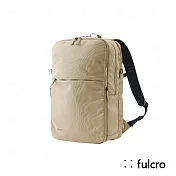 【fulcro】Co-worker系列-簡約多功能後背包(note)(多色可選)(日本空運來台x授權台灣經銷) 淺褐色