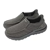 Skechers 休閒鞋 Arch Fit Superior Slip-Ins 男鞋 灰 馬克縫 帆船鞋 懶人鞋 205490CHAR