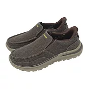Skechers 休閒鞋 Arch Fit Superior Slip-Ins 男鞋 棕 馬克縫 帆船鞋 懶人鞋 205490CHOC