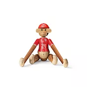 Kay Bojesen x DBU 丹麥足球協會 限量聯名木頭迷你猴 (男、附帽子)