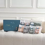 L’Ange 棉之境 莫蘭迪純綿紗布禮盒組(含提袋)