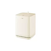 【野一夏】按壓式自動吸附密封垃圾桶-附贈垃圾袋30入  自動吸附垃圾桶 真空垃圾桶 防臭垃圾桶 -米色 / 方形