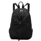 E.City_簡約日系前置水杯背包 黑色