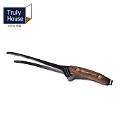 【Truly House】 戶外 304不鏽鋼夾 燒烤夾  烤肉夾  木質握柄 (兩色任選) 黑色