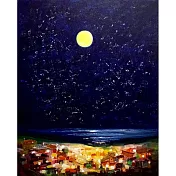 【玲廊滿藝】呂月華-星空系列/海岸山城65x53cm