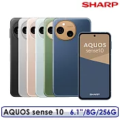 【登錄送聯名殼 另送耳機+雙肩包等禮】SHARP 夏普 AQUOS sense10 5G 6.1吋 S7sGen3 6.1吋 8G/256G 智慧型手機 紐約黑