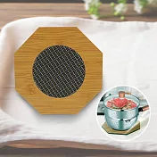 KIYODO八角原木止滑鍋墊-6入