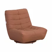 IDEA-簡約風旋轉單人皮革沙發椅/紅棕色