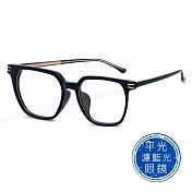 【SUNS】時尚濾藍光眼鏡 TR90韓系方框 素顏神器 輕量僅17g S8616 抗UV400  亮黑框
