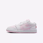 Nike Air Jordan 1 Low GS [553560-608] 大童 運動休閒鞋 喬丹 AJ1 低筒 白 粉