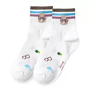 【ONEDER 旺達】迪士尼《動物方城市》Zootopia 系列中筒襪 長襪 台灣製棉襪女襪- 楊咩咩 ZT-A304