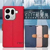 CITY都會風 OPPO Find X9 Pro 插卡立架磁力手機皮套 有吊飾孔 玫瑰金