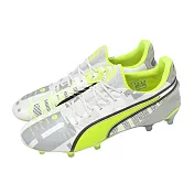Puma 足球釘鞋 King Ultimate Forever FG/AG 男鞋 灰綠 支撐 短草皮場地 108426-01