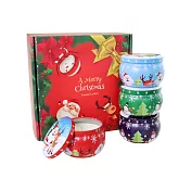 BESTHOT 聖誕鐵罐香氛蠟燭禮盒(有花瓣) 有花瓣