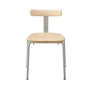 Mruni T&O T1 Chair Stackable 單椅  （楓木、銀色鋼腳）