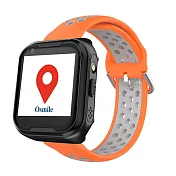 Osmile ED1000 個人衛星定位器手錶｜盲人語音報時 × 醒目 SOS × 安心守護 灰橘