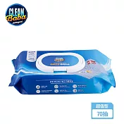 Clean Baba 韓國藍點點魔術擦巾-超值型70抽/濕巾/濕紙巾(清潔/去污清/去油污)
