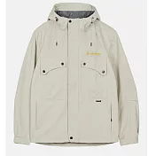 【荒野wildland】中性防風防潑日系口袋外套白色 XS 228灰白色